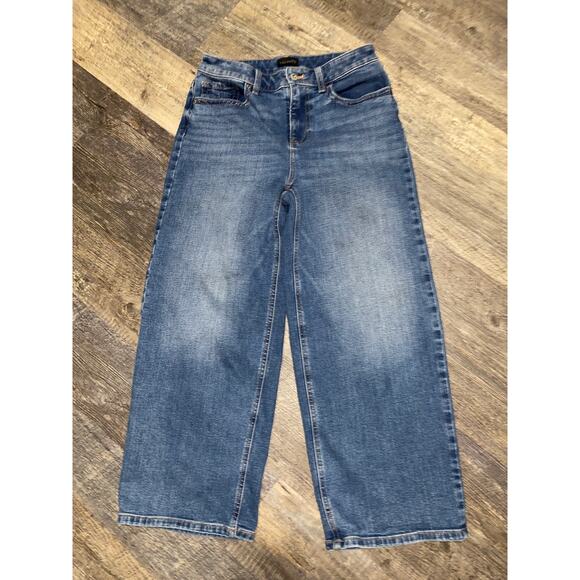 Talbots Wide Leg Crop Jean Size 4 - Picture 3 of 10